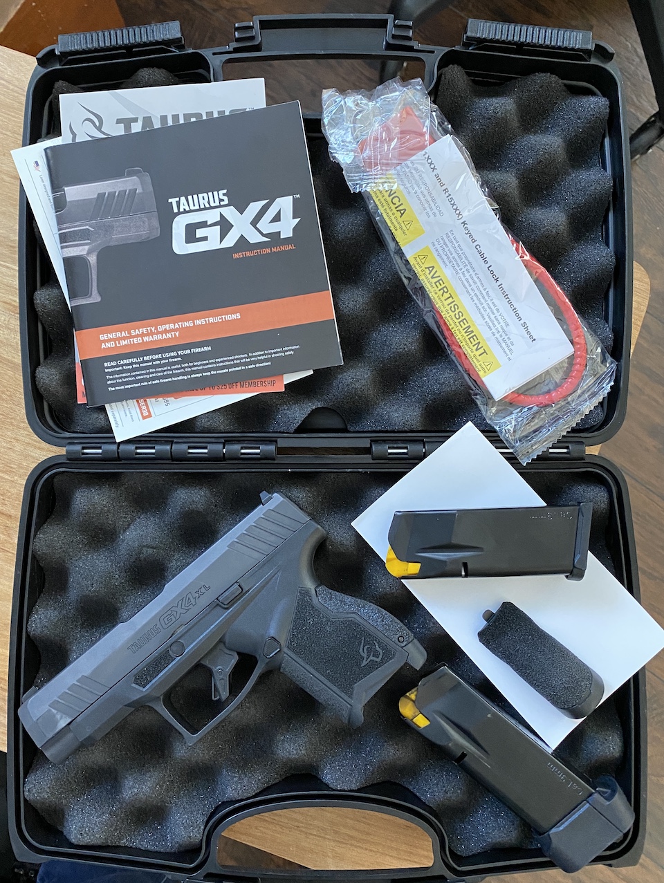 Taurus GX4XL in the Box