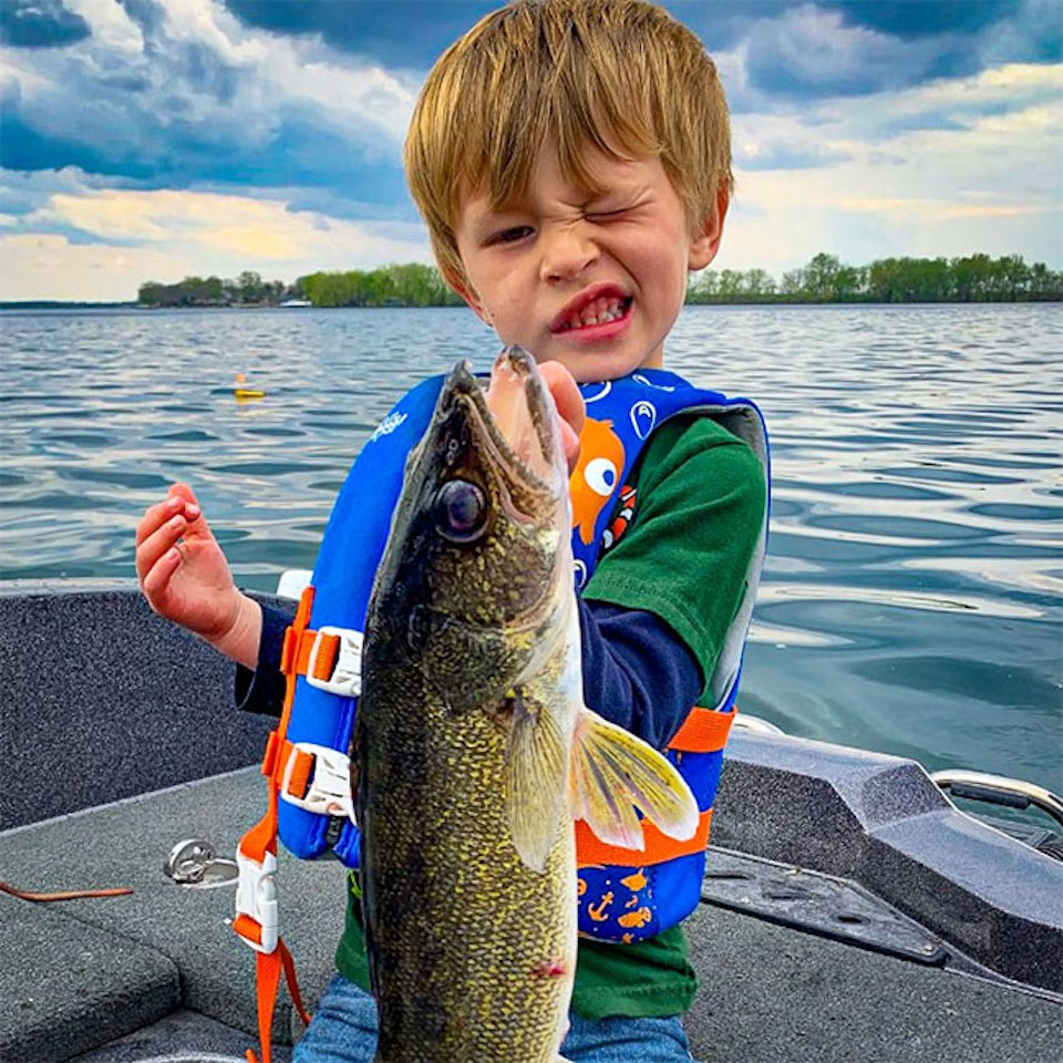 boy fishing