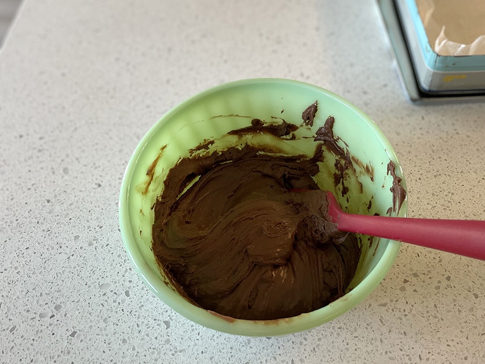 Rocky Road Fudge melting the chocolate