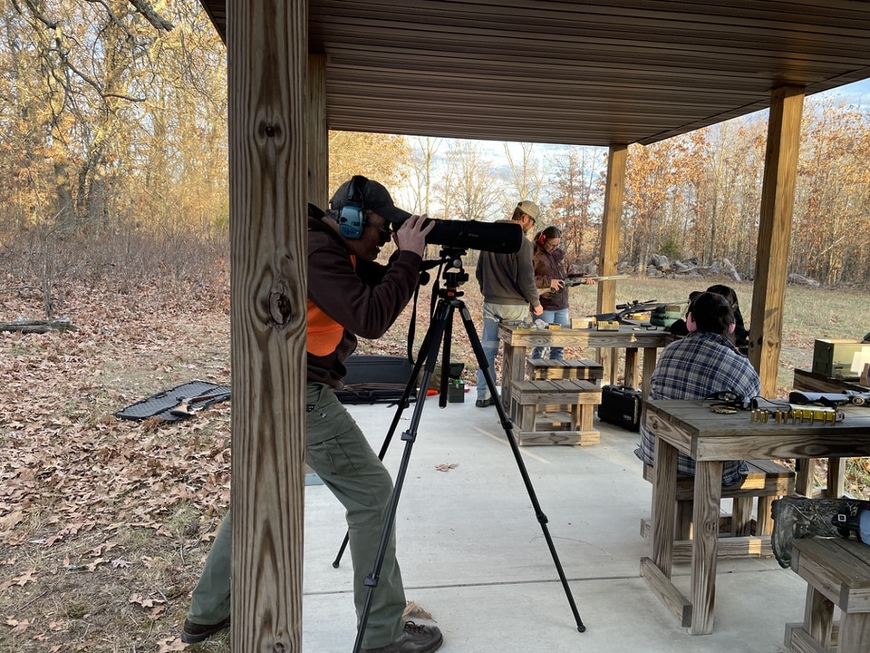 Spotting scope on the range