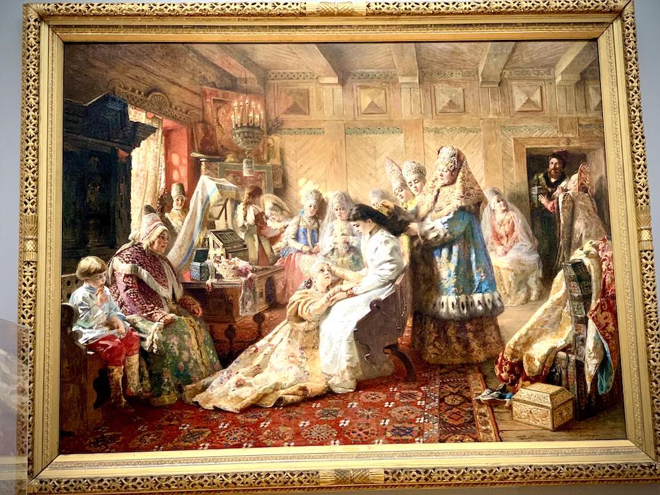 The Russian Bride's Attire by Konstantin Makovsky