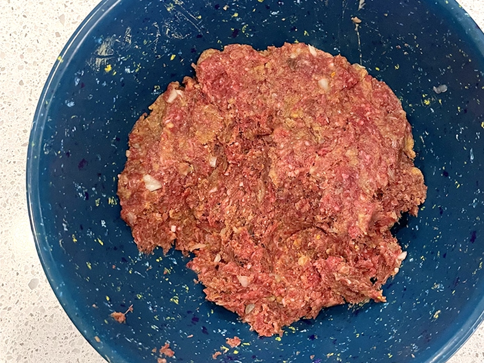 Salisbury Steak meatballs mixture