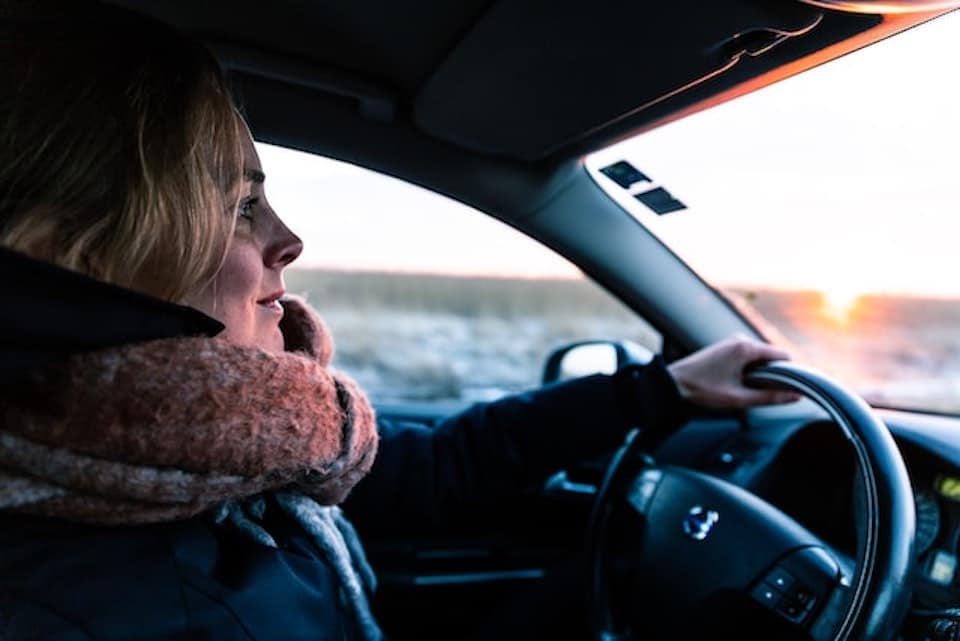 woman driving