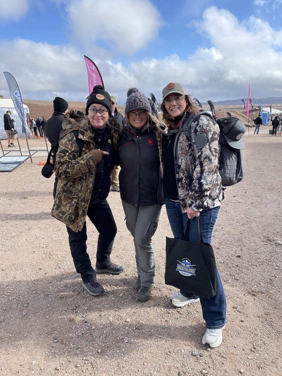 Babbs with Kristy Titus and Amy Ray classic outdoor apparel