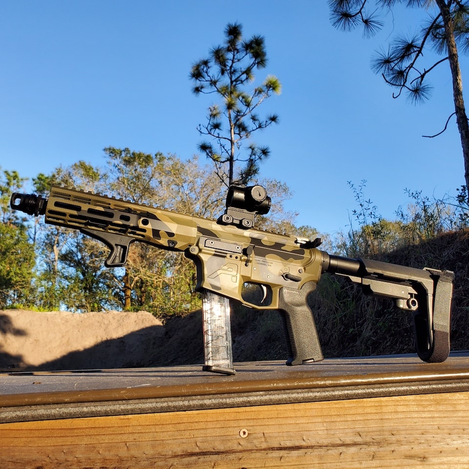 EPC 9 on the range AR Pistol