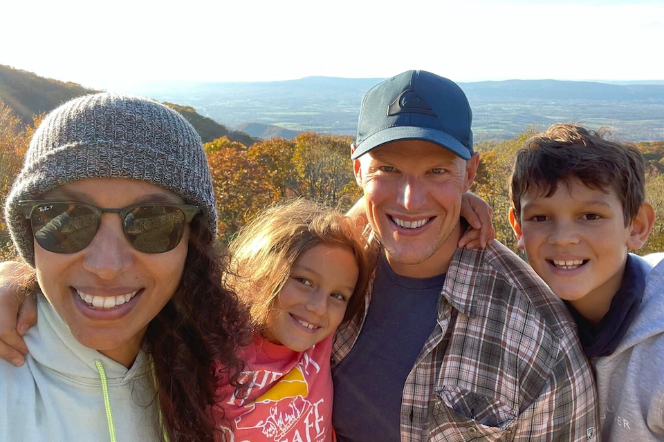 Rawlinson family is all smiles at a park