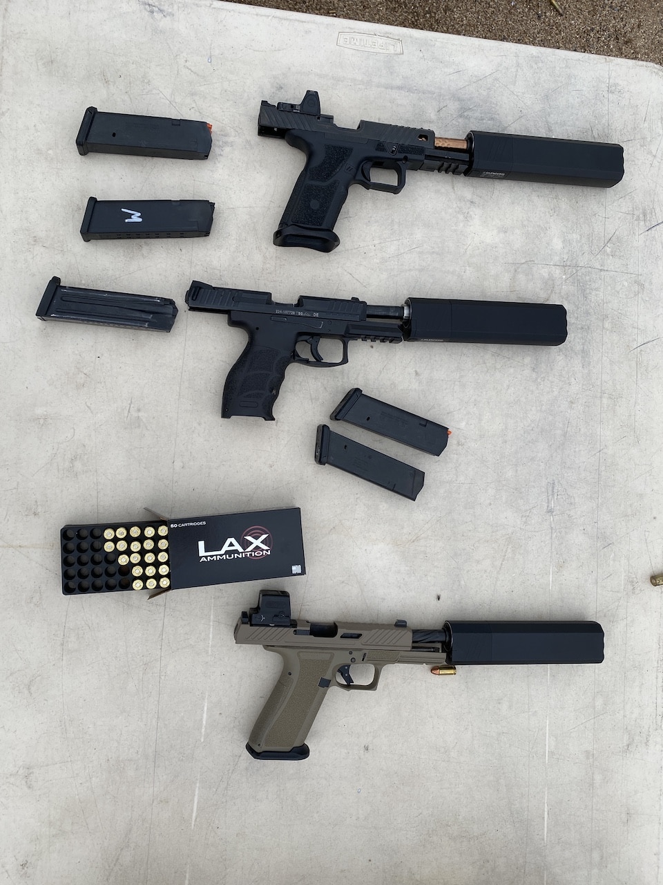 Firearms with SilencerCo Silencers