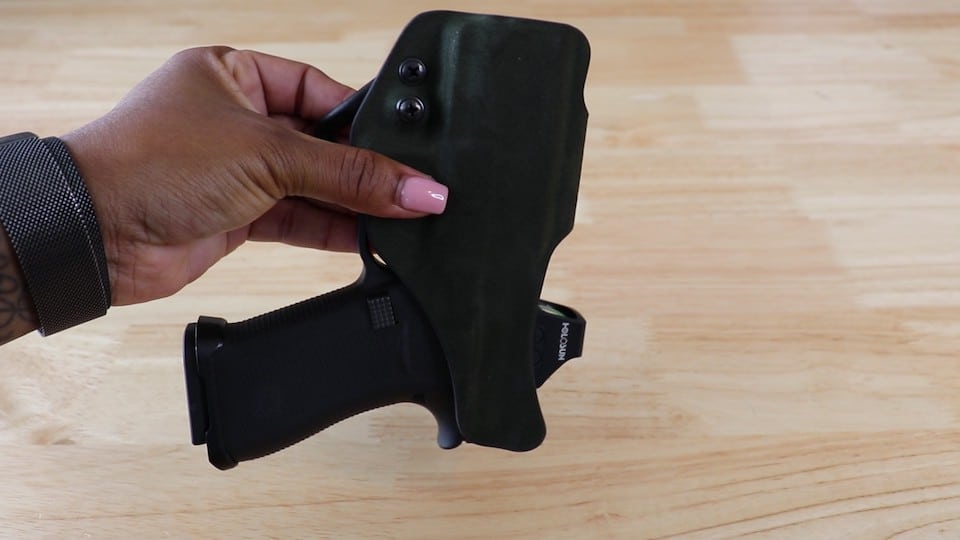 Holsters should have good retention and secure your firearm