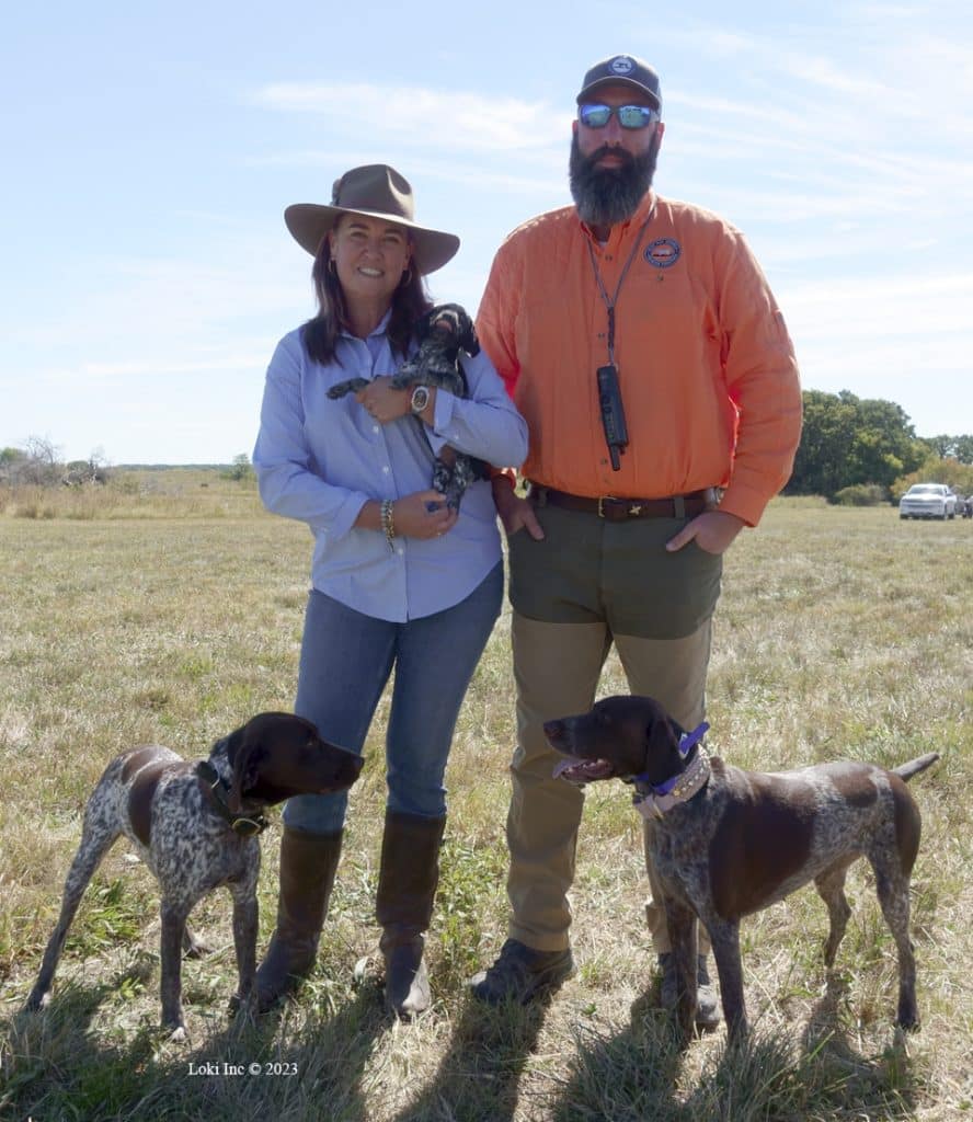 Kate and Mike Anshtrom with dogs