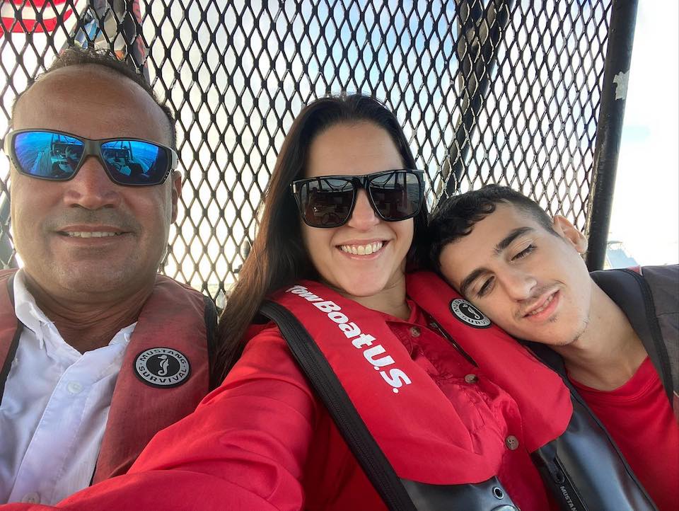 (L to R) Capt. Carlos Galindo, Ilene Perez, and Leif Diaz.