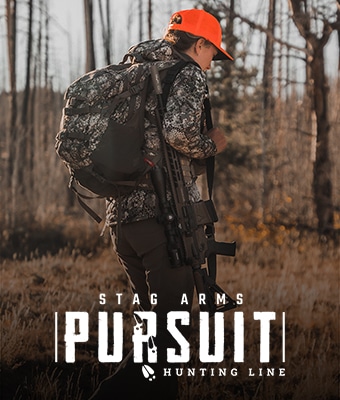 Introducing the Stag Pursuit Hunting Line. These rifles are available in both Stag 15 and Stag 10 variations chambered in .350 Legend, 6.5 Grendel, 6.5 Creedmoor, or .308 to accommodate whatever size game you are hunting.