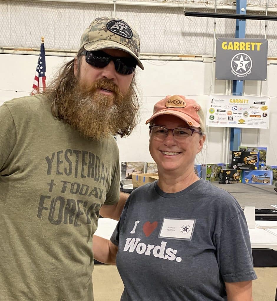 Jase Robertson, Garrett Field Team Member and Nancy Keaton at Garrett Memorial Hunt