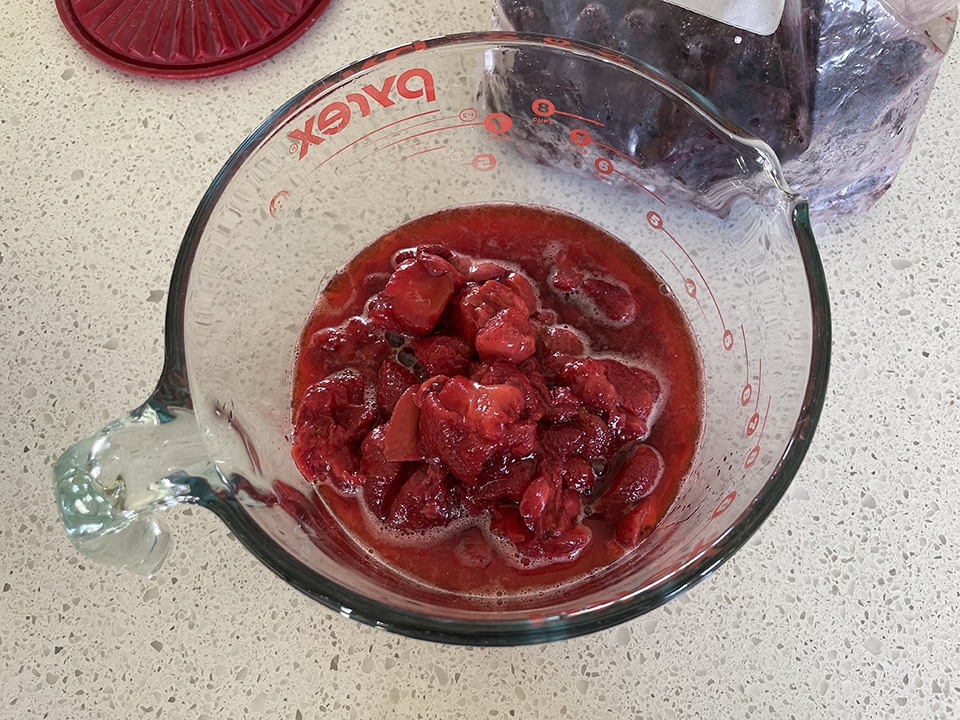 Strawberries ready for jam