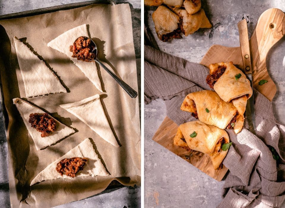 Venison Stuffed Crescent Rolls