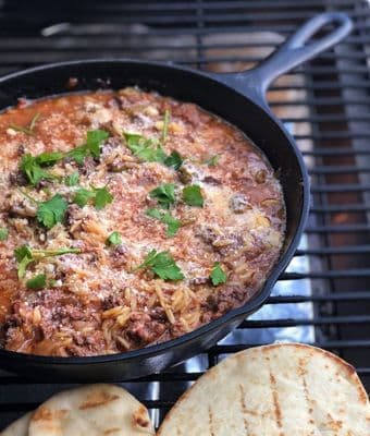 Baked Ground Venison Orzo Pasta Recipe feature