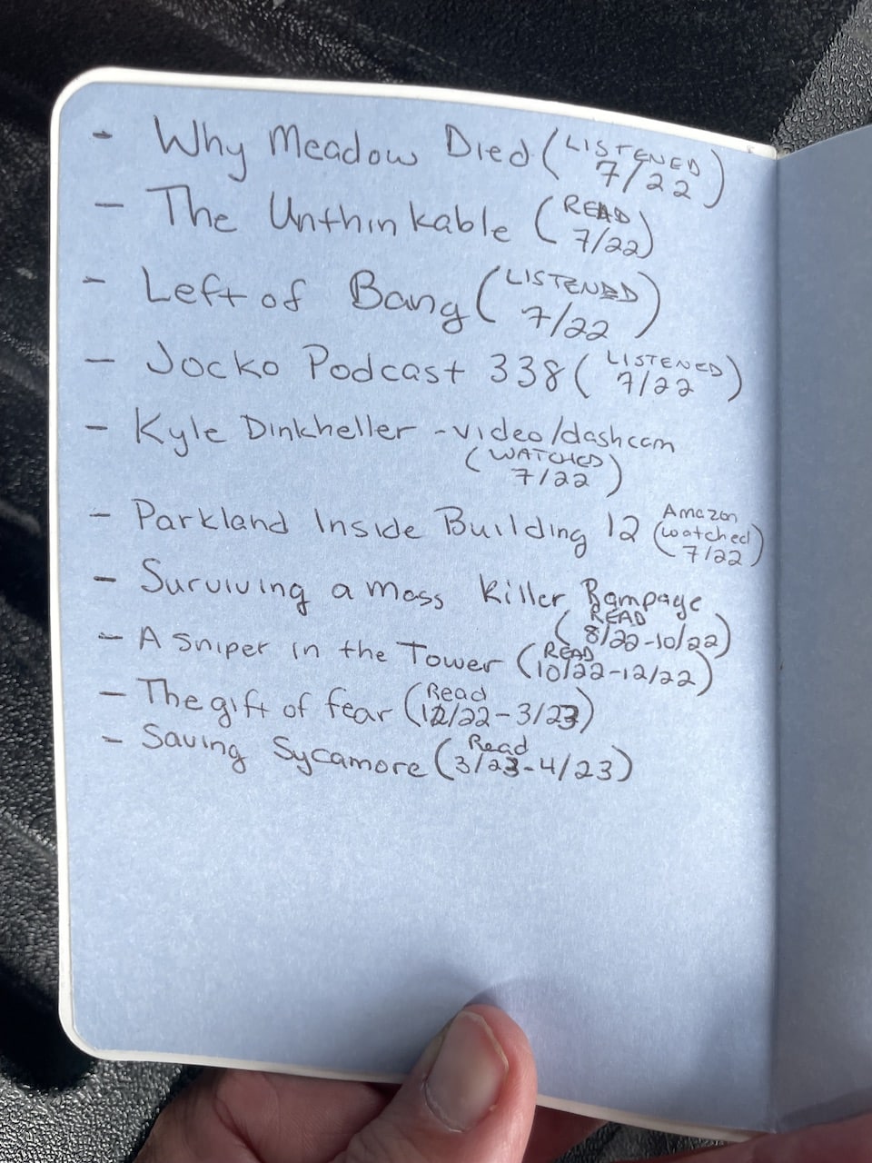 Book list