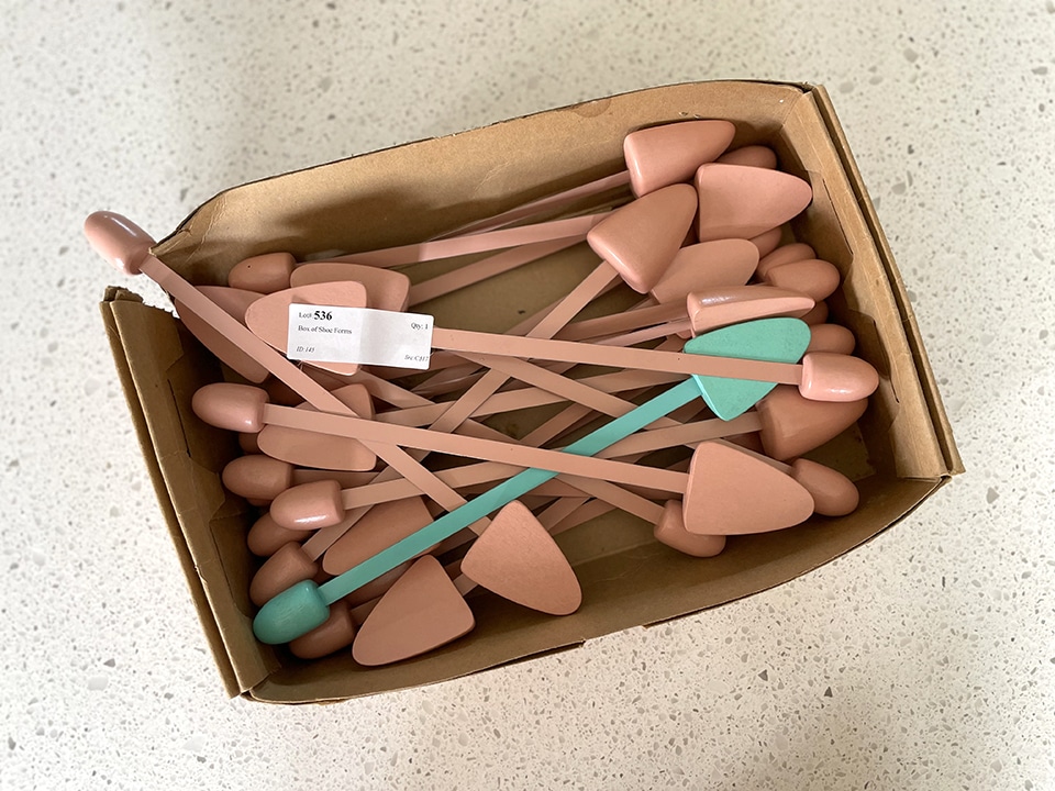 Box of shoe trees 1