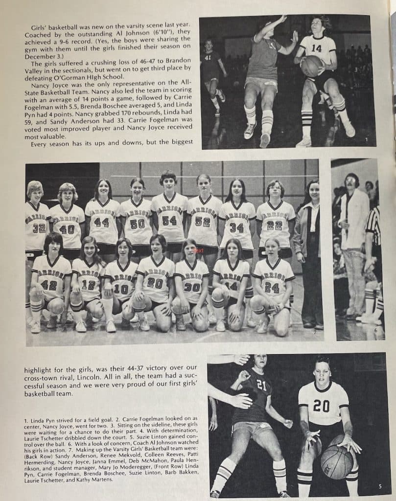 Girls' basketball 76 team