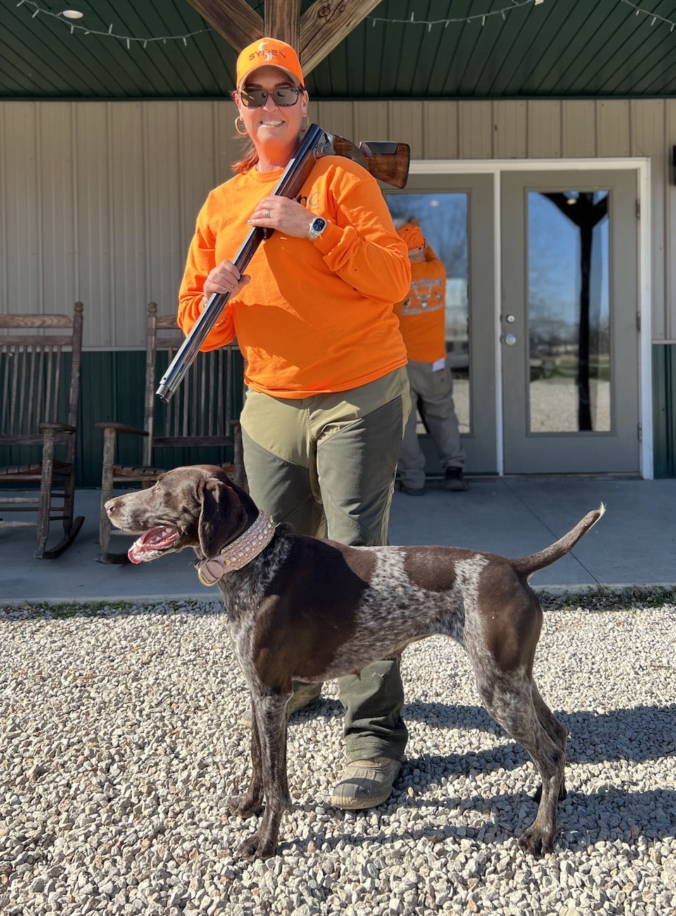 Kate with Lacy Blues at NUCS field trial in Illinois