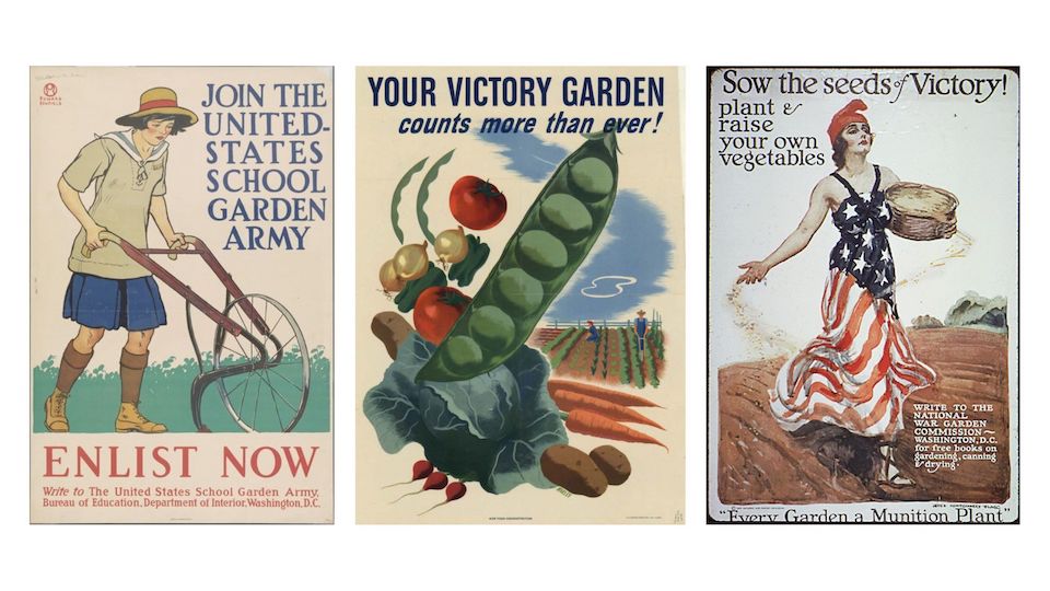 Posters of Encouragement for Victory Gardens