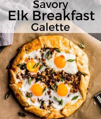 Savory Elk Breakfast Galette feature