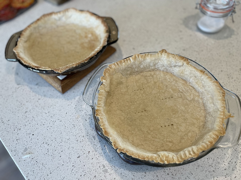 Pie crusts for tomato pie