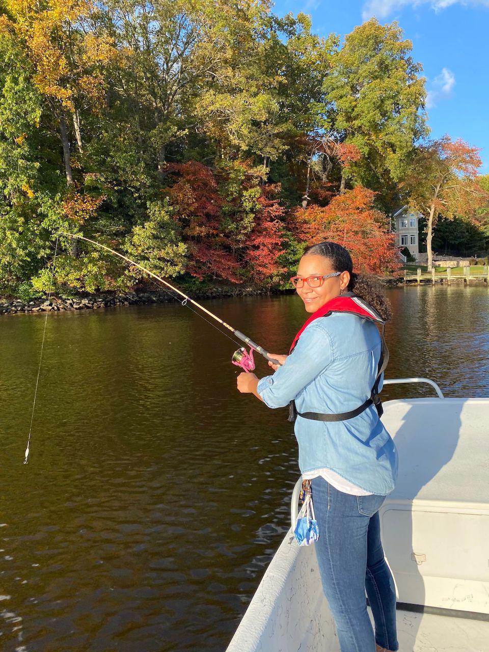 Wearing a life jacket is important for fall fishing and boating. After an accidental overboard in cold waters, it could buy you just enough time to help you safely get back aboard.