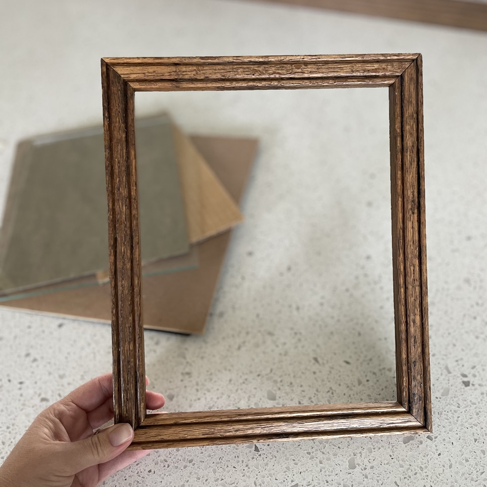 Frame without glass
