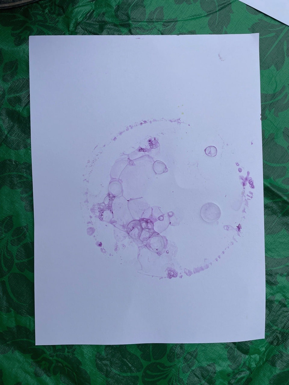 purple bubble art