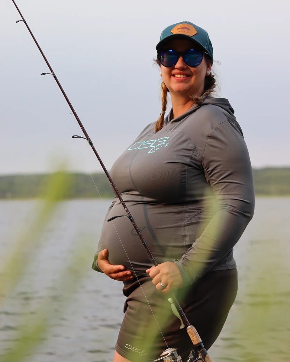 Brianne Leys fishing mother-to-be (Brianne Leys photo)