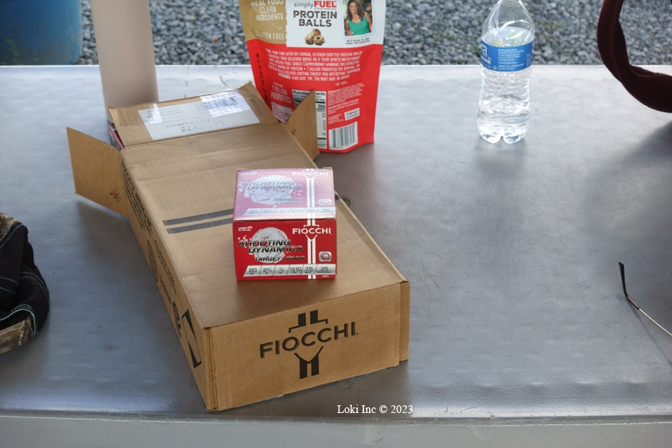 Fiocchi ammo boxes Beretta Shotgun Experience