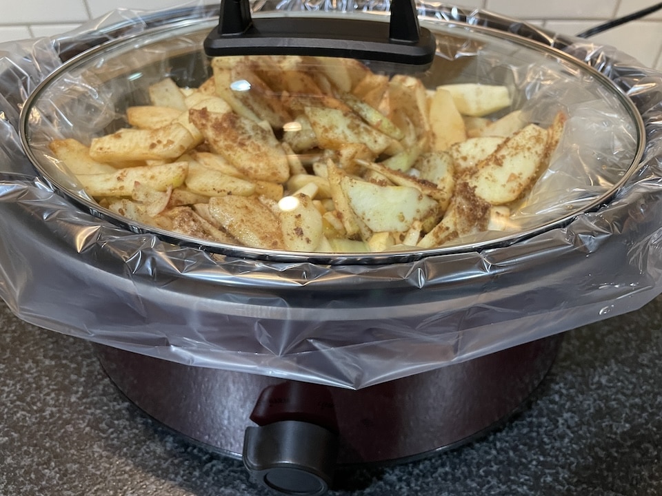 apples in crockpot