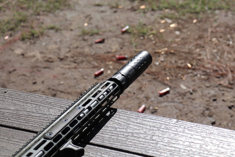 Hybrid 46M suppressor on the range