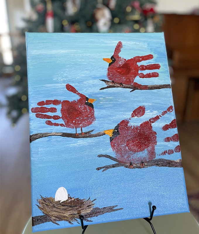 Christmas Cardinals Craft feature