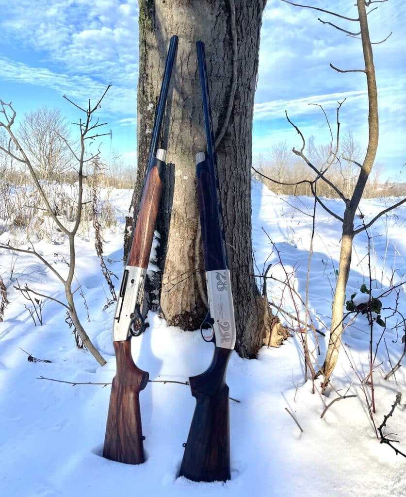 Beretta A400 upland by tree