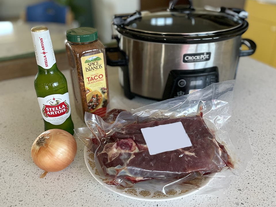 Crockpot Venison Tacos ingredients