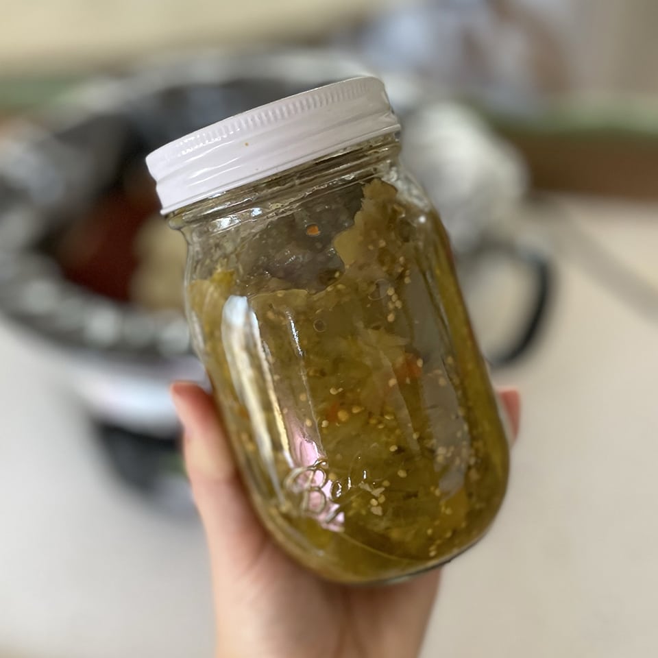 Homemade salsa verde for venison tacos