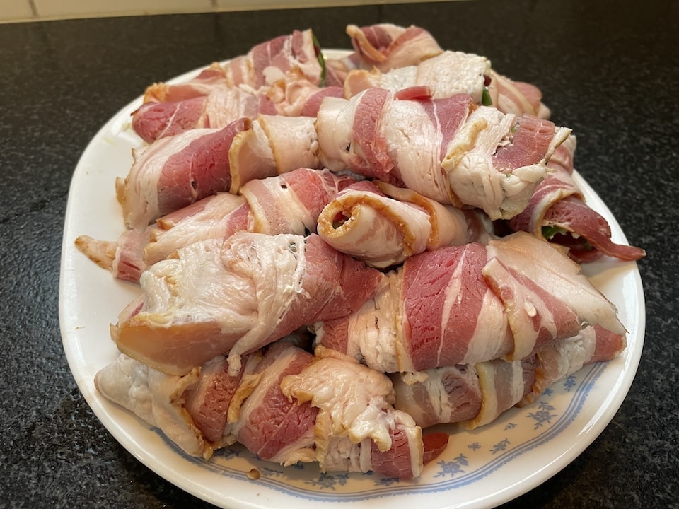 jalapeno bacon wrapped duck poppers