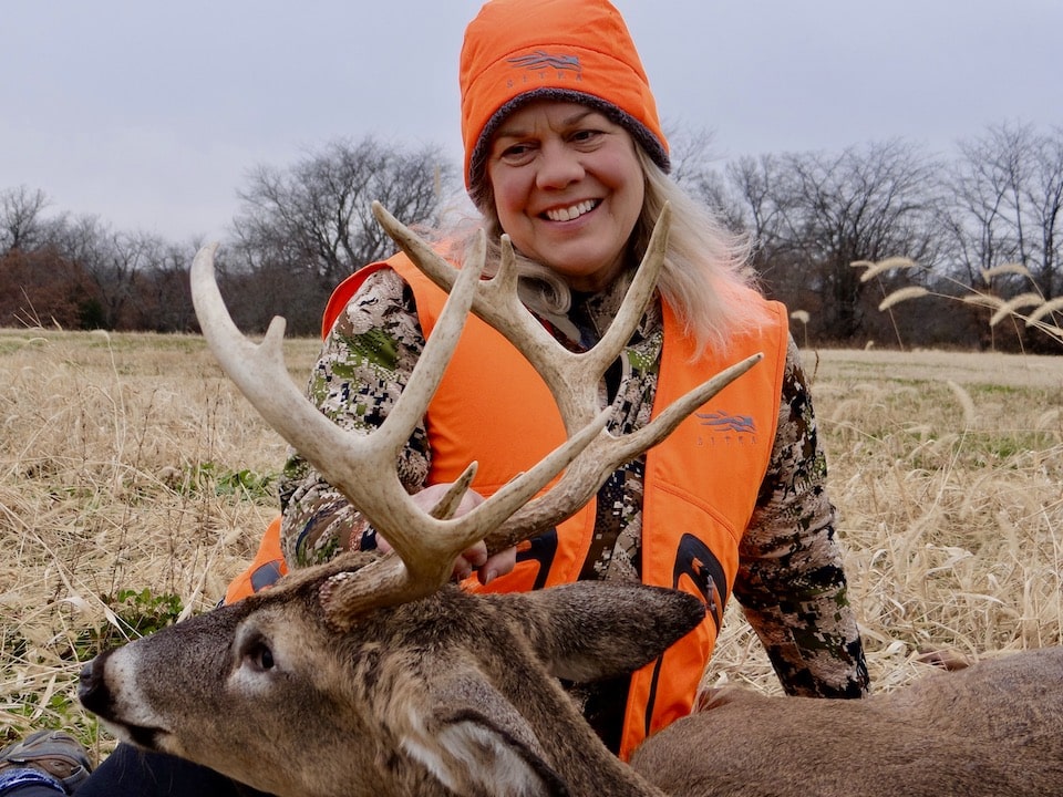 Sarah Parker Pauley with whitetail
