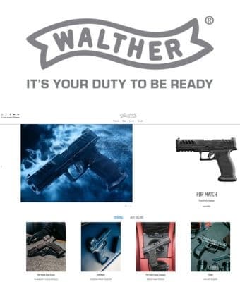 Walther arms website feature