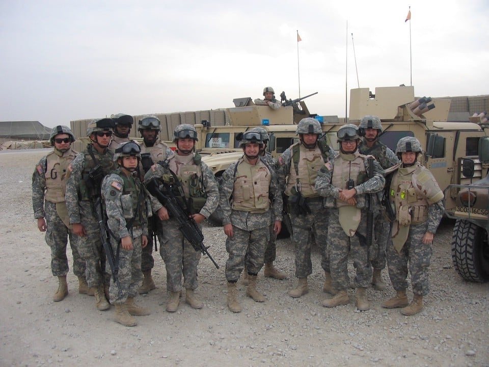 Convoy in Iraq (Photo courtesy of Becky Halstead)