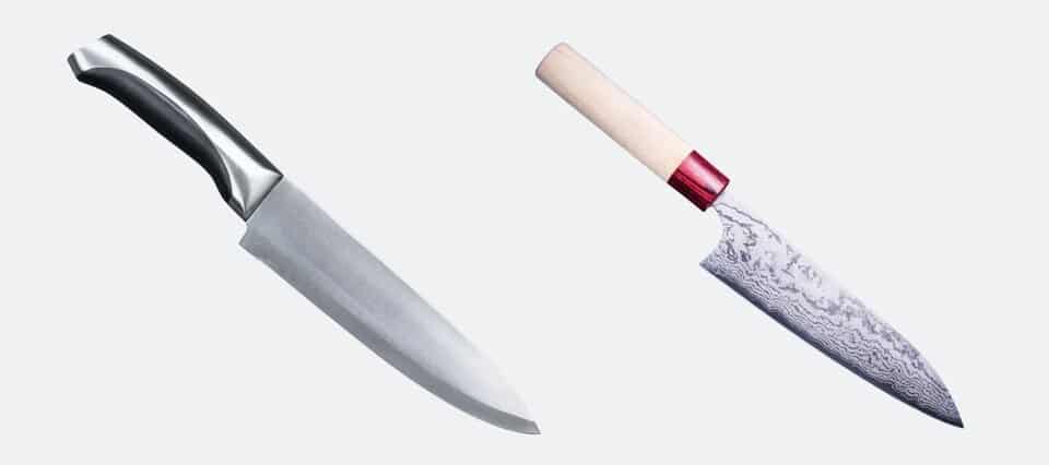 Japanese vs German Knives Size and Weight Differences