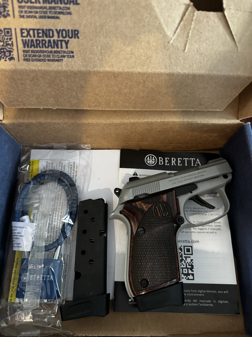 Beretta 30X Tomcat in the Box