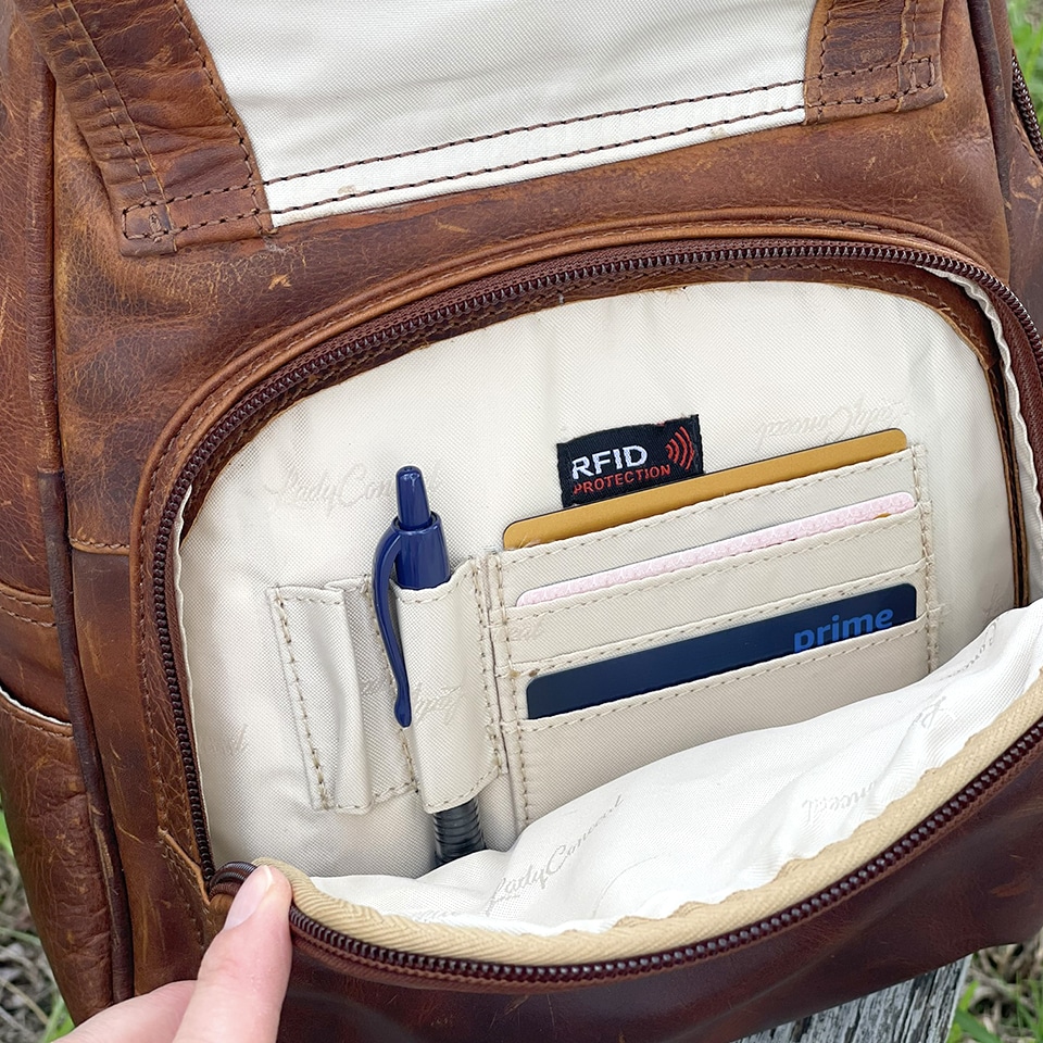 Daisy Backpack built in wallet