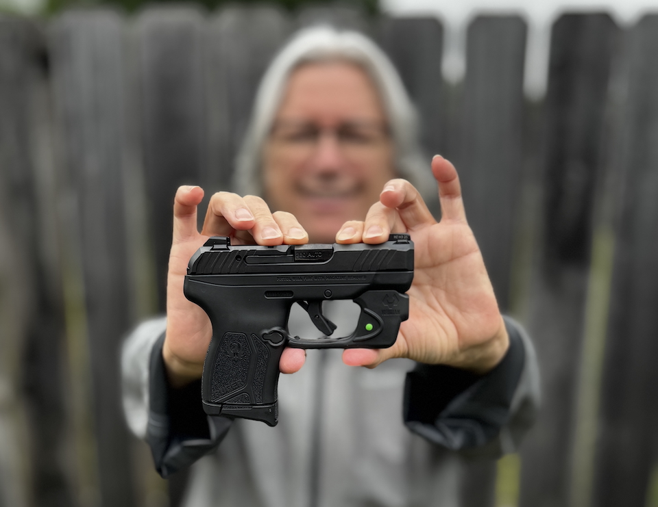 Nancy Keaton with Ruger LCP Max