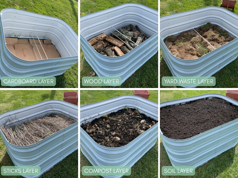 Raised bed steps