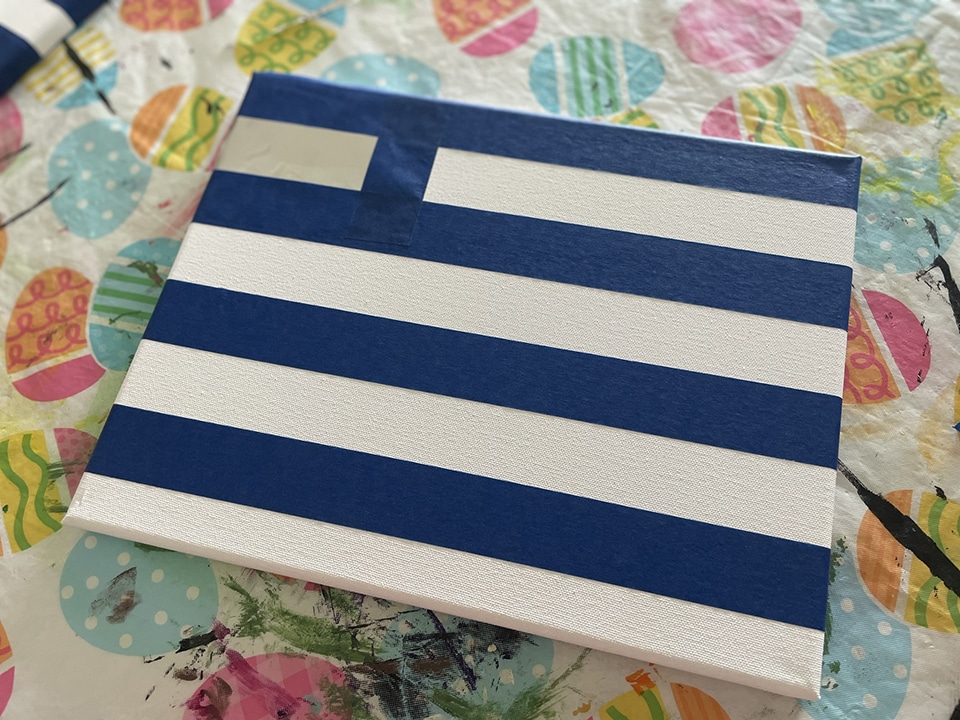 Adding painters tape