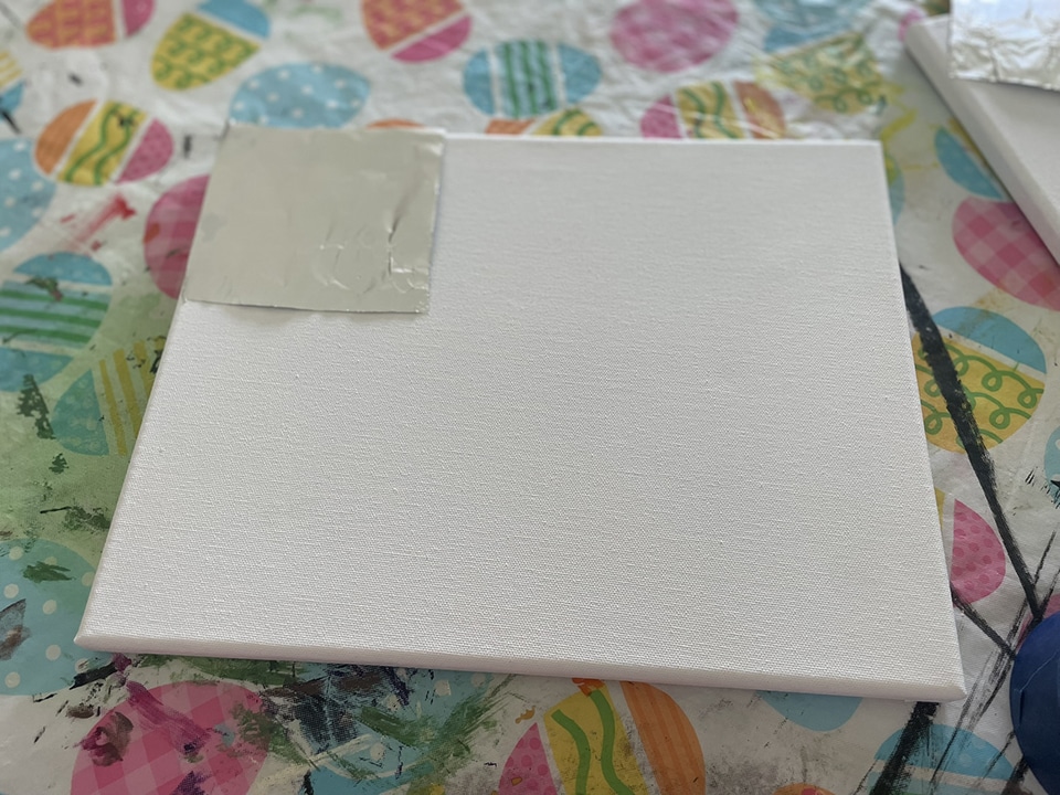 Alum foil on 11x14 canvas