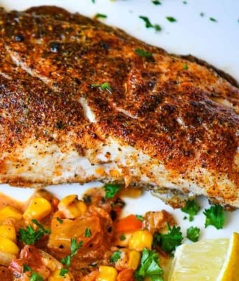 Baked Redfish on the Half Shell feature - 1