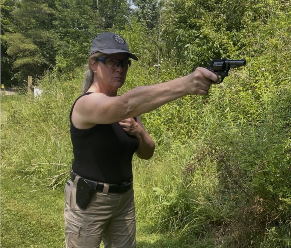Cerino-shooting-Roscoe Revolver Drills